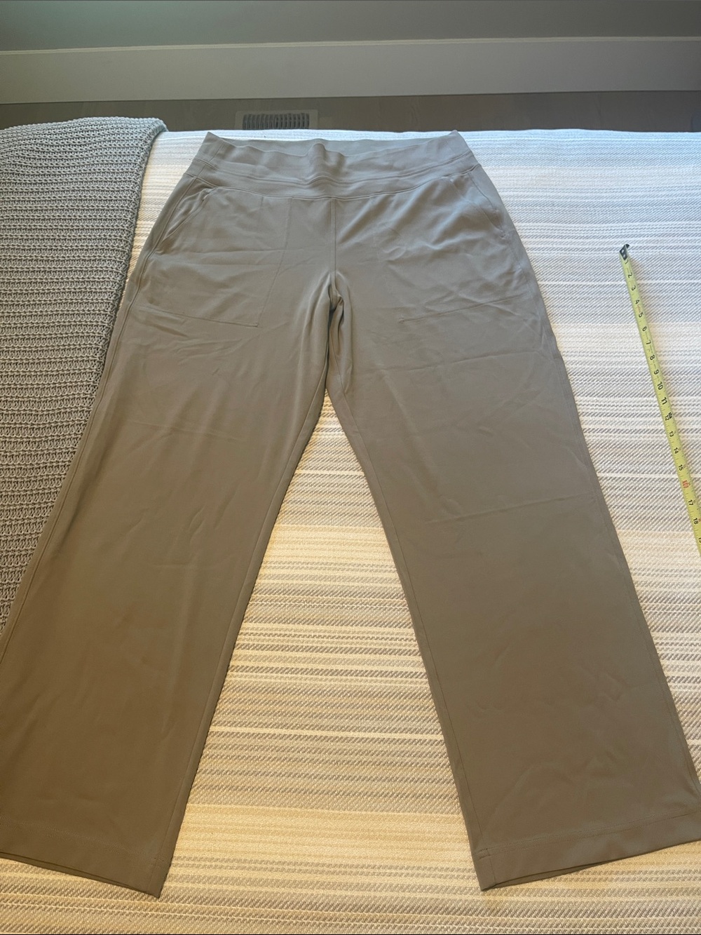 Athleta Venice High-Rise Wide Leg Women's Pants in Taupe 1X